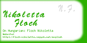 nikoletta floch business card